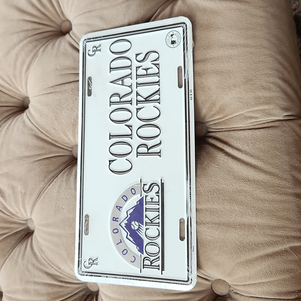 Colorado Rockies License Plate Sealed NWT